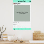 誕生日パーティープロップフォトブースフレームデコレーション ポスター (キッチン)