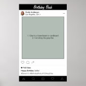 誕生日パーティープロップフォトブースフレームデコレーション ポスター (正面)