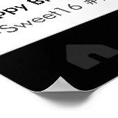 誕生日パーティープロップ写真撮影フレーム装飾 ポスター (角)