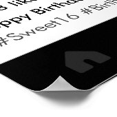 誕生日パーティープロップ写真撮影フレーム装飾 ポスター (角)