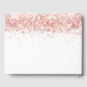 誕生日パーティーホワイトローズ金ゴールド名 ゲストブック (裏面)