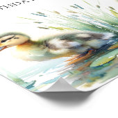 誕生日パーティーポスターDuck Welcome Sign Twins ポスター (角)