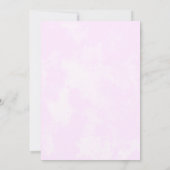 誕生日パーティーポップ・アートのの上のピンクのポプシクルアイスクリーム 招待状 (裏面)