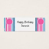 誕生日パーティーメッセージカード (裏面)