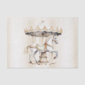 誕生日パーティーメリーゴーラウンドサーカスカーニバルかわいい 薄葉紙 (正面)