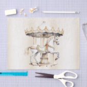 誕生日パーティーメリーゴーラウンドサーカスカーニバルかわいい 薄葉紙 (クラフト)