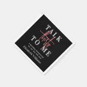 誕生日パーティーモダンで30人ガーリー話す スタンダードカクテルナプキン (角)