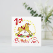 誕生日パーティーロッキングホース1 招待状 (スタンド正面)