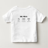 誕生日パーティーロックスター!! トドラーTシャツ (裏面)