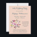 誕生日パーティー任意の年齢の水色の花 招待状<br><div class="desc">注意：年を適宜変更するだけ！特別な友人のための美しい誕生日パーティー招待カード；水の色の花と柔らかい質感の背景で外を見て素敵。優しく、カラフルで明るい – それは多くの感謝される。この招待でパーソナライズするために多くの、それは文字の変更を持つ任意の年齢シンプルに適している。一致する製品が利用可能な場合は、電子メールでcharmdesignstudio@rcn.comを送信するだけで、私たちは喜んでサポートする。</div>