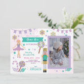 誕生日パーティー写真くるみクラッカークリスマスバレエ 招待状 (スタンド正面)