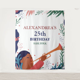 誕生日パーティー写真カスタムブース背景 タペストリー