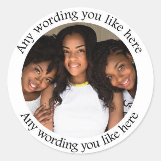 誕生日パーティー写真ステッカー ラウンドシール