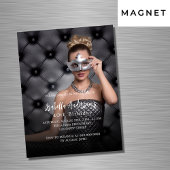 誕生日パーティー写真ラグジュアリー マグネット招待状