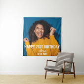 誕生日パーティー写真21stまたはその他の誕生日 タペストリー (インサイチュ)