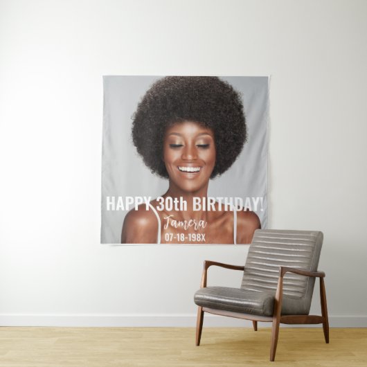 誕生日パーティー写真30thまたはその他の誕生日 タペストリー (インサイチュ)
