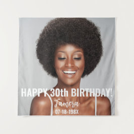 誕生日パーティー写真30thまたはその他の誕生日 タペストリー