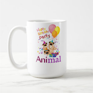 誕生日パーティー動物コーヒーマグ – 完璧な贈り物 コーヒーマグカップ