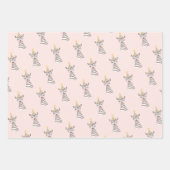 誕生日パーティー動物テーマギフトラッピング紙 ラッピングペーパーシート (正面2)