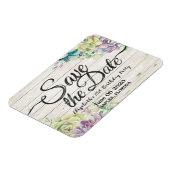 誕生日パーティー多肉木材を保存素朴する マグネット (左側)