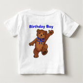 誕生日パーティー少年 ベビーTシャツ (裏面)