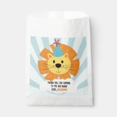 誕生日パーティー帽子と可愛いライオン フェイバーバッグ (正面)