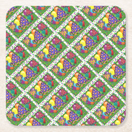 誕生日パーティー帽子 スクエアペーパーコースター