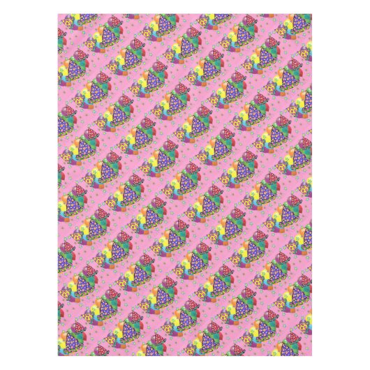 誕生日パーティー帽子 テーブルクロス (正面)