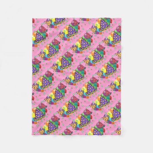 誕生日パーティー帽子 フリースブランケット (正面)