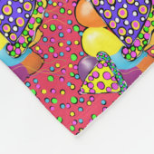 誕生日パーティー帽子 フリースブランケット (角)