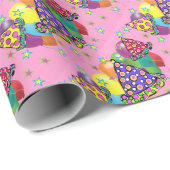 誕生日パーティー帽子 ラッピングペーパー (ロールコーナー)