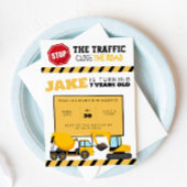 誕生日パーティー建設招待状 - あらゆる年齢 招待状