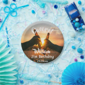 誕生日パーティー応援のビール名photo men guys ペーパープレート (パーティー)