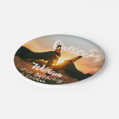 誕生日パーティー応援のビール名photo men guys ペーパープレート (アングル)