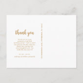 誕生日パーティー感謝スクリプトのフルフォト ポストカード (裏面)