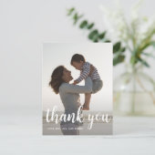 誕生日パーティー感謝スクリプトのフルフォト ポストカード (スタンド正面)