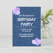 誕生日パーティー招待カード 招待状 (スタンド正面)