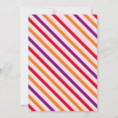 誕生日パーティー招待キッズの個人用設定 招待状 (裏面)