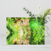 誕生日パーティー招待状ユーモアカエル来か? 招待状 (スタンド正面)