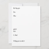 誕生日パーティー招待状7月4日と星 招待状 (裏面)