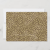 誕生日パーティー招待状 あらゆる年齢、チーター、 手頃な価格で 招待状 (裏面)