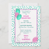 誕生日パーティー招待状 - アイスクリームサンデー/ドット 招待状 (裏面)