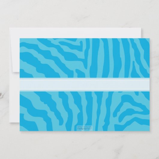 誕生日パーティー招待状::アニマルプリント1L 招待状 (裏面)