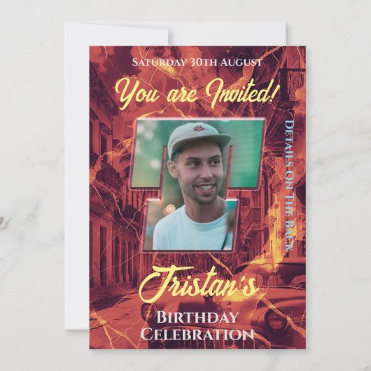 誕生日パーティー招待状 招待状 (正面)