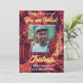 誕生日パーティー招待状 招待状 (スタンド正面)