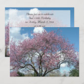 誕生日パーティー招待状 招待状 (正面/裏面)