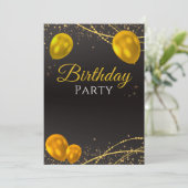 誕生日パーティー招待状 招待状 (スタンド正面)