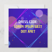 誕生日パーティー招待状 招待状 (裏面)