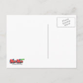 誕生日パーティー招待状PAW-RTYキャットポストカード インビテーションポストカード (裏面)