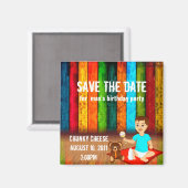 誕生日パーティー日付の保存 マグネット (正面/裏面)